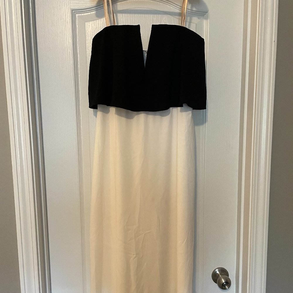 NEW Two-toned BCBG Strapless Maxi Dre